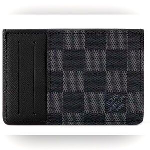 LOUIS VUITTON DAMIER GRAPHITE CARDHOLDER BLACK